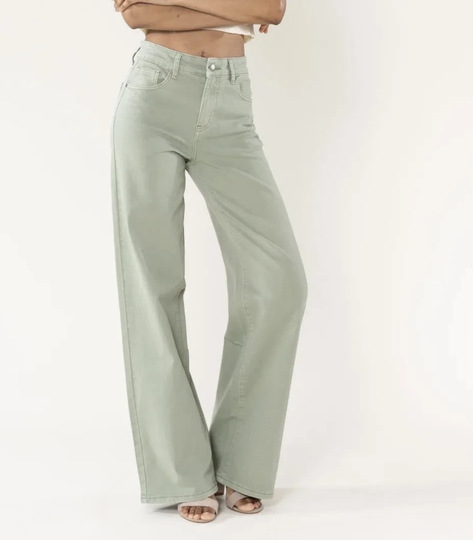 #903 Jean Wide Leg Sauge