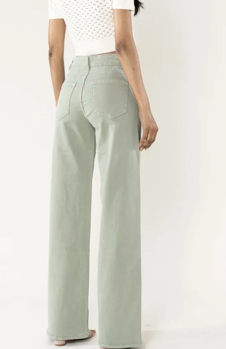 #903 Jean Wide Leg Sauge