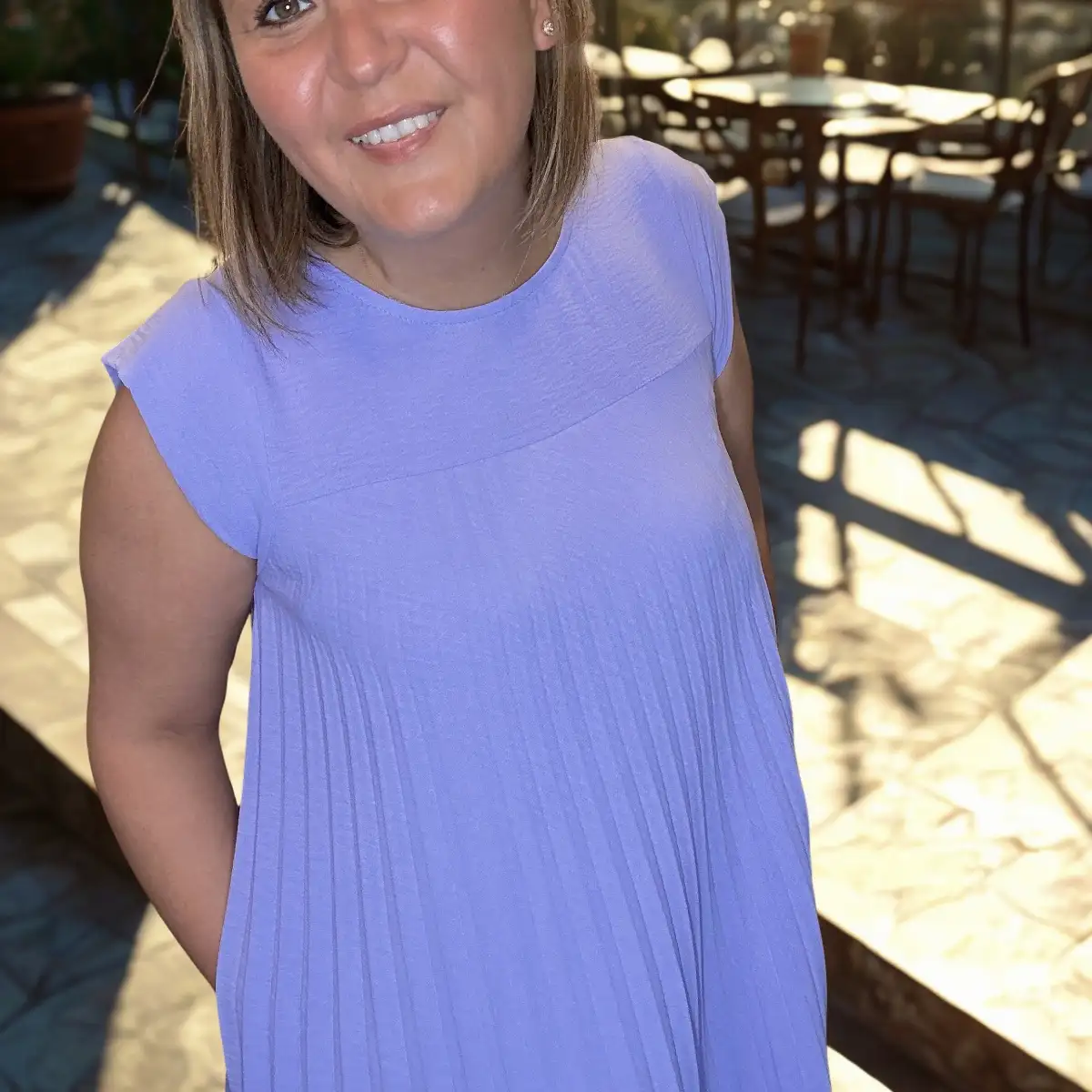 #933 robe Carla Lilas