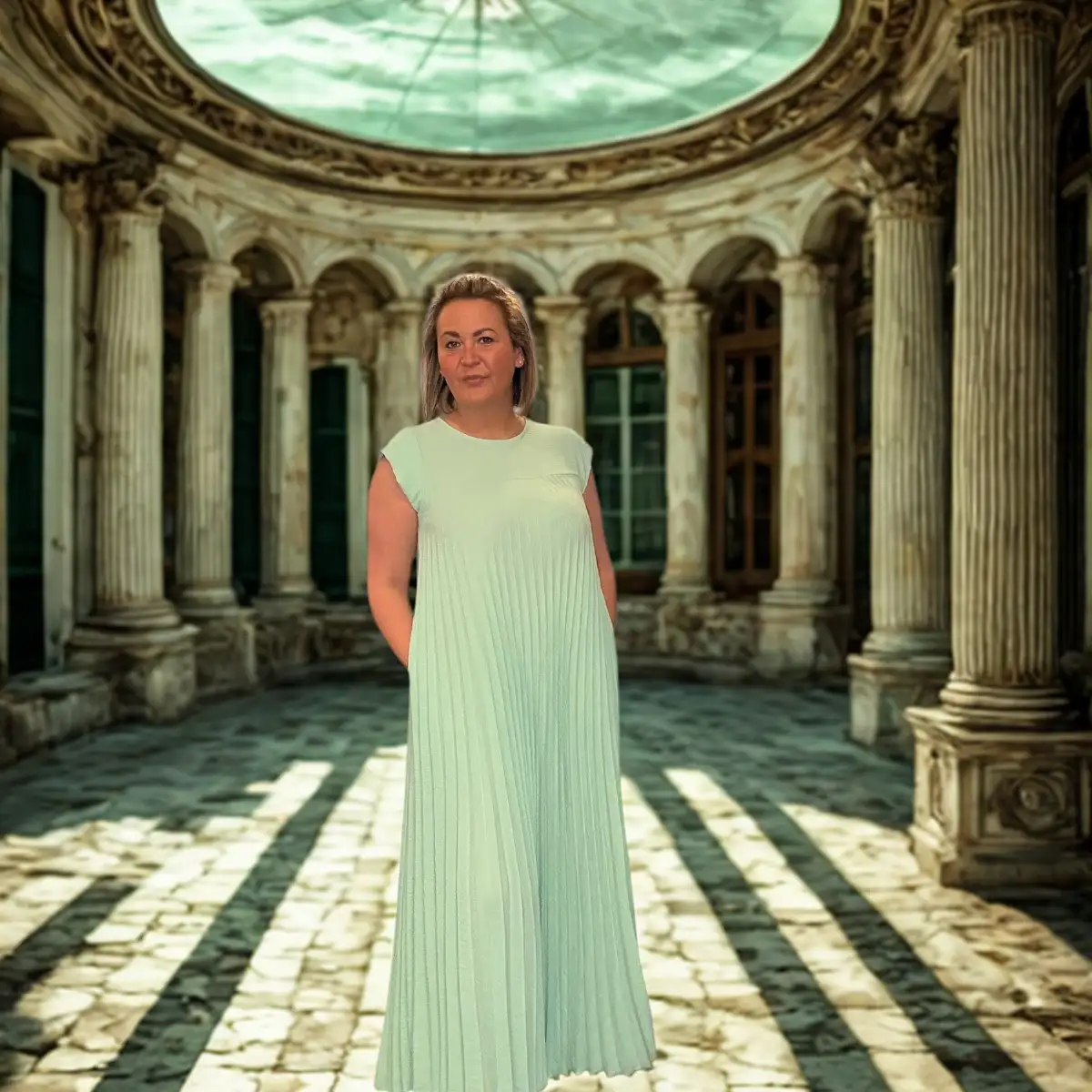 #933 robe Carla Menthe