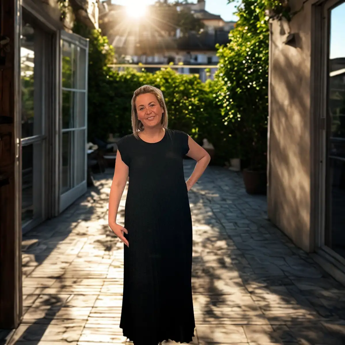 #933 robe Carla noir