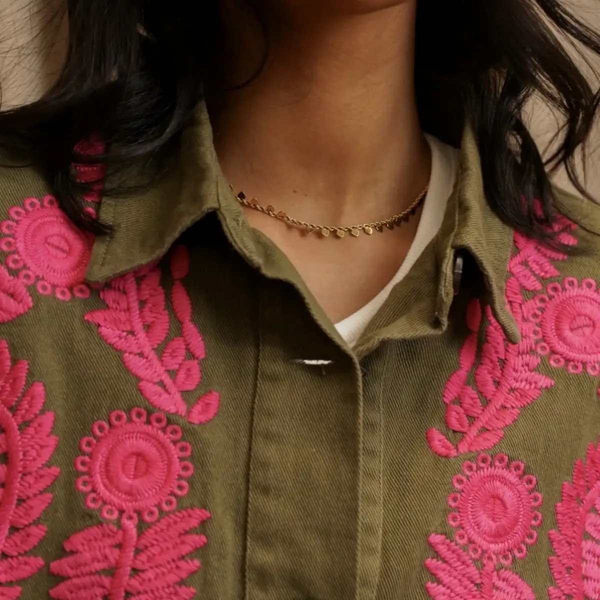 #952 Veste brodée Safia