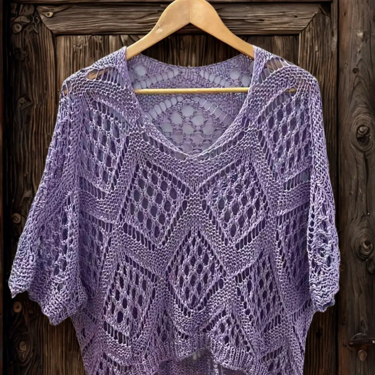 #962 Top Crochet Lilas