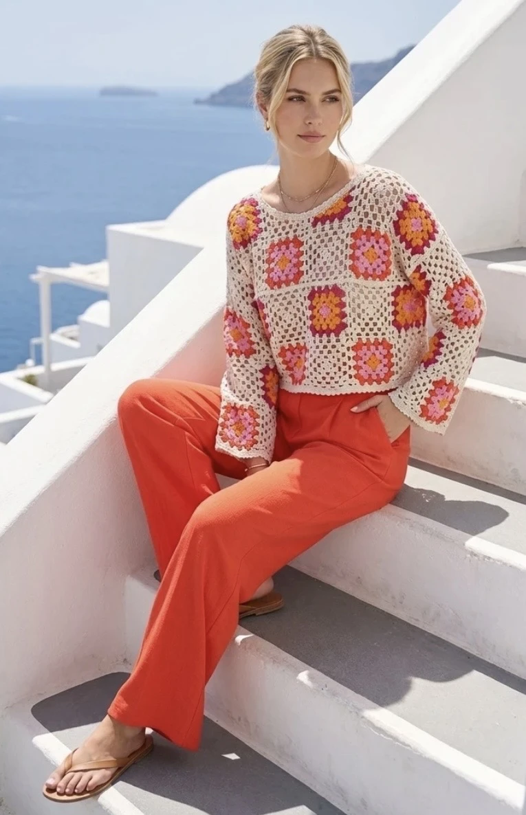#968 Top Crochet Bérangère
