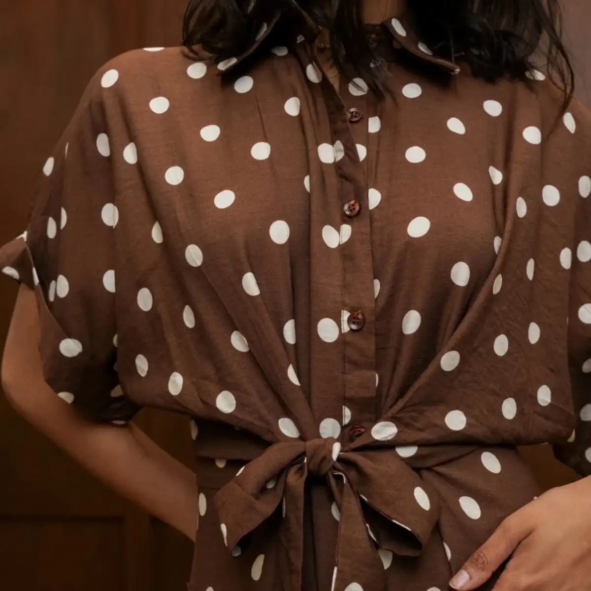 #988 Robe Claudine (chocolat)