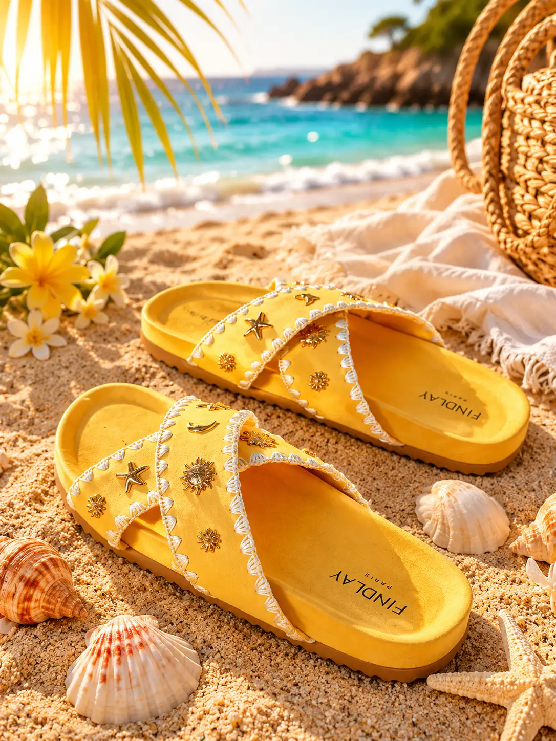 #941 Mules Jaune