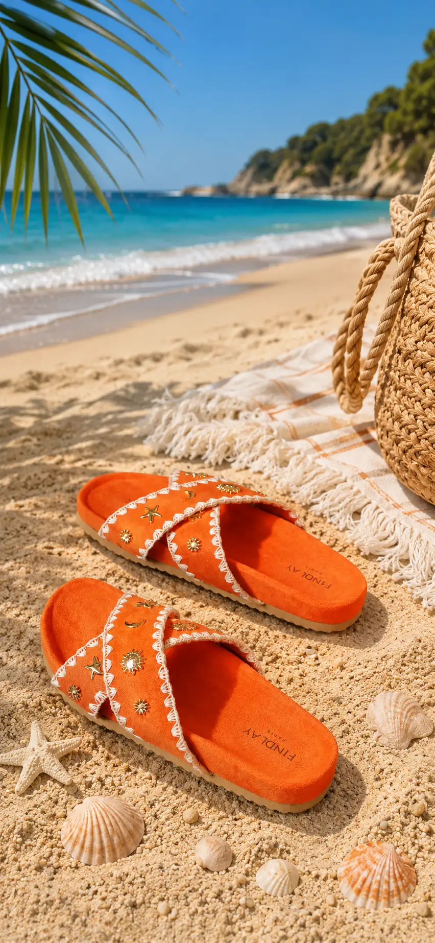 #943 Mules Orange