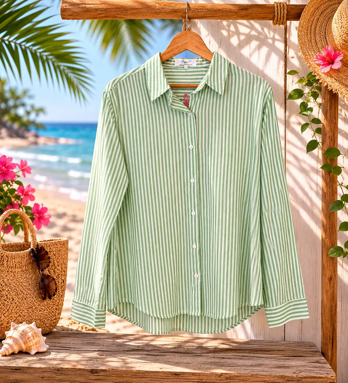 #897 Chemise BEACH GIRL (pulpeuses)