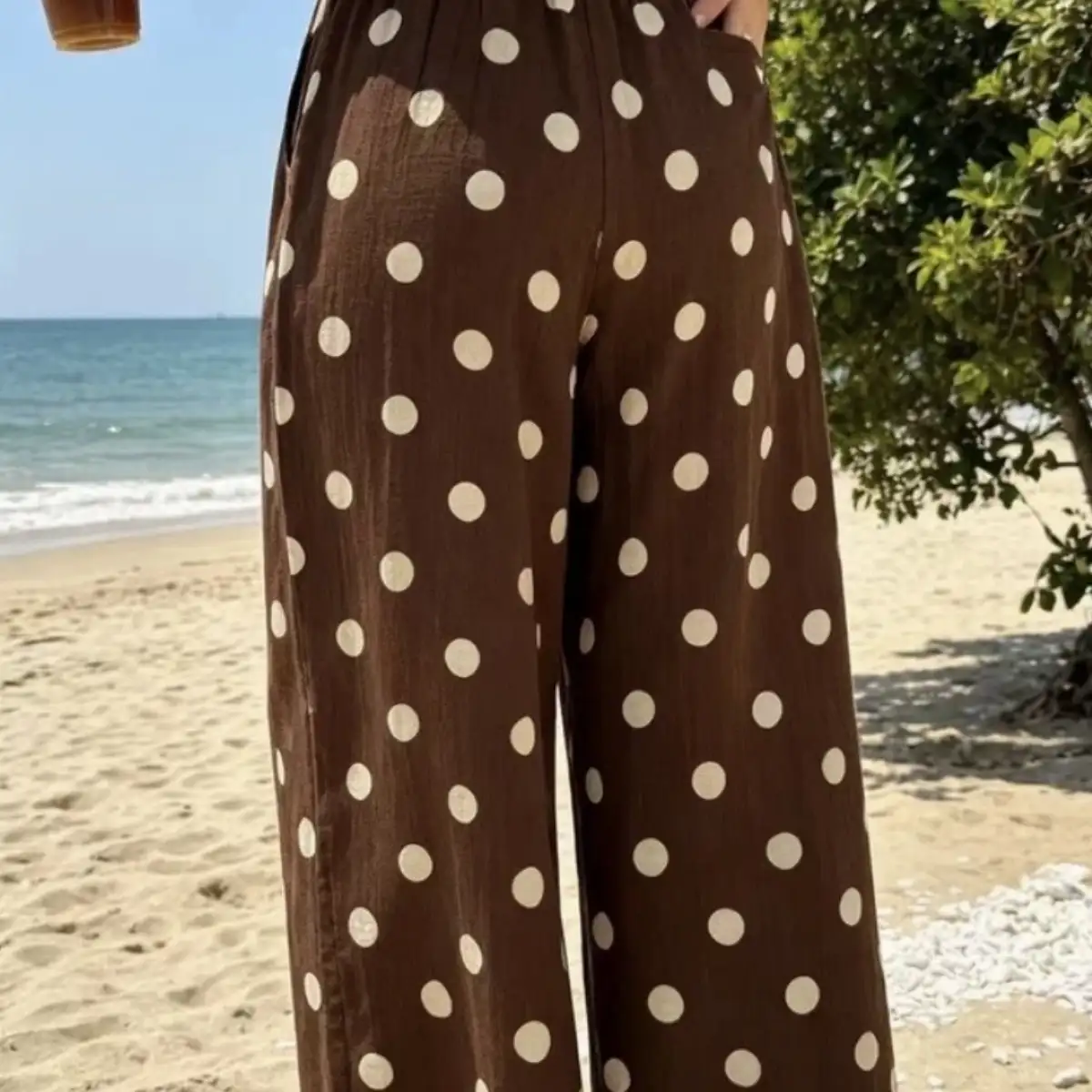 #035 Pantalon Claudine Marron