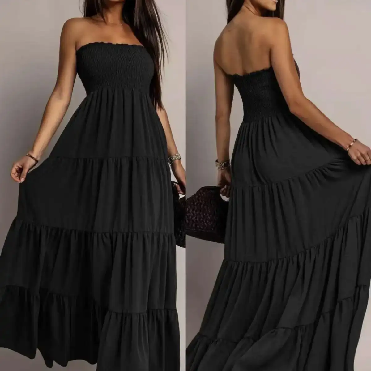 #037 robe Bustier Caroline (noir)