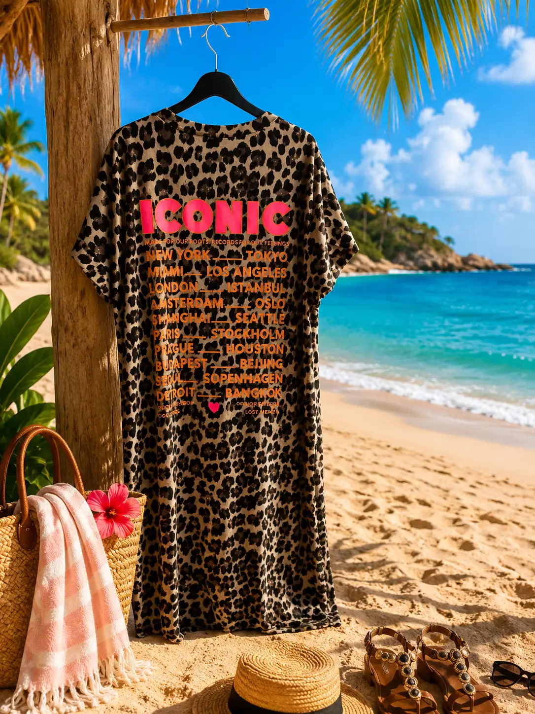 #023 Robe Tshirt Iconic Beige