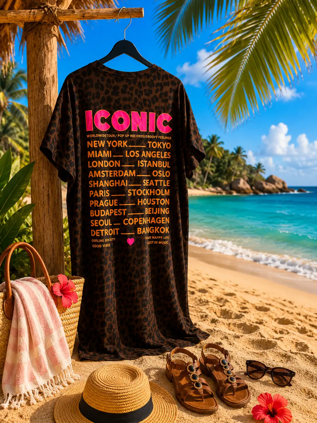 #023 Robe Tshirt Iconic Chocolat