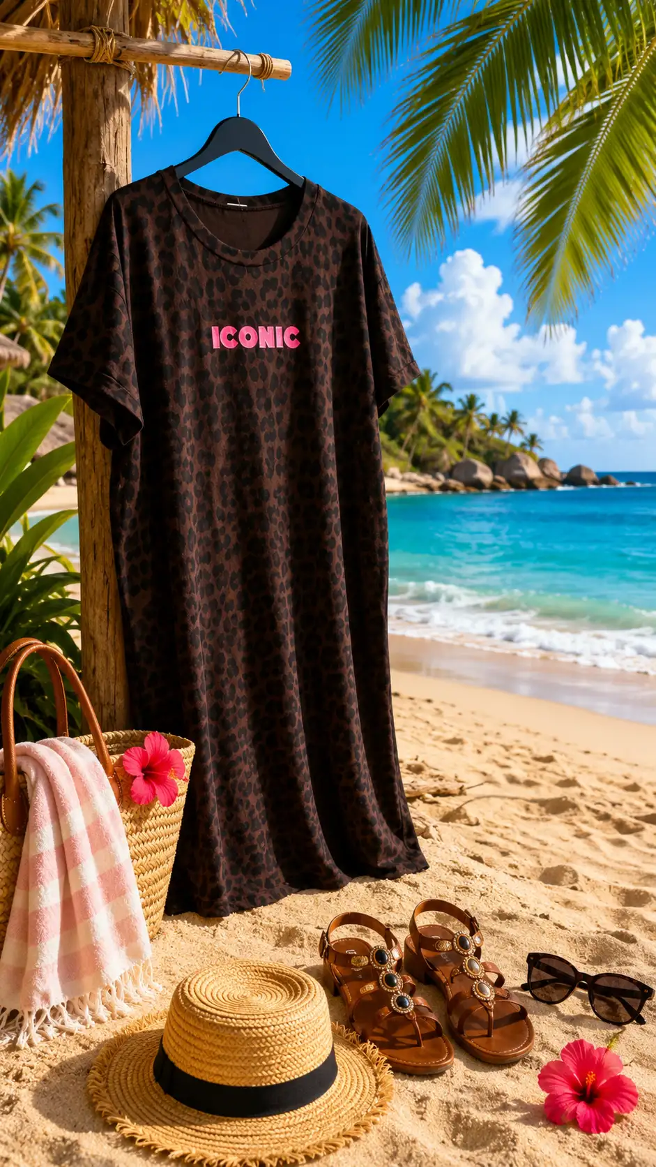 #023 Robe Tshirt Iconic Chocolat