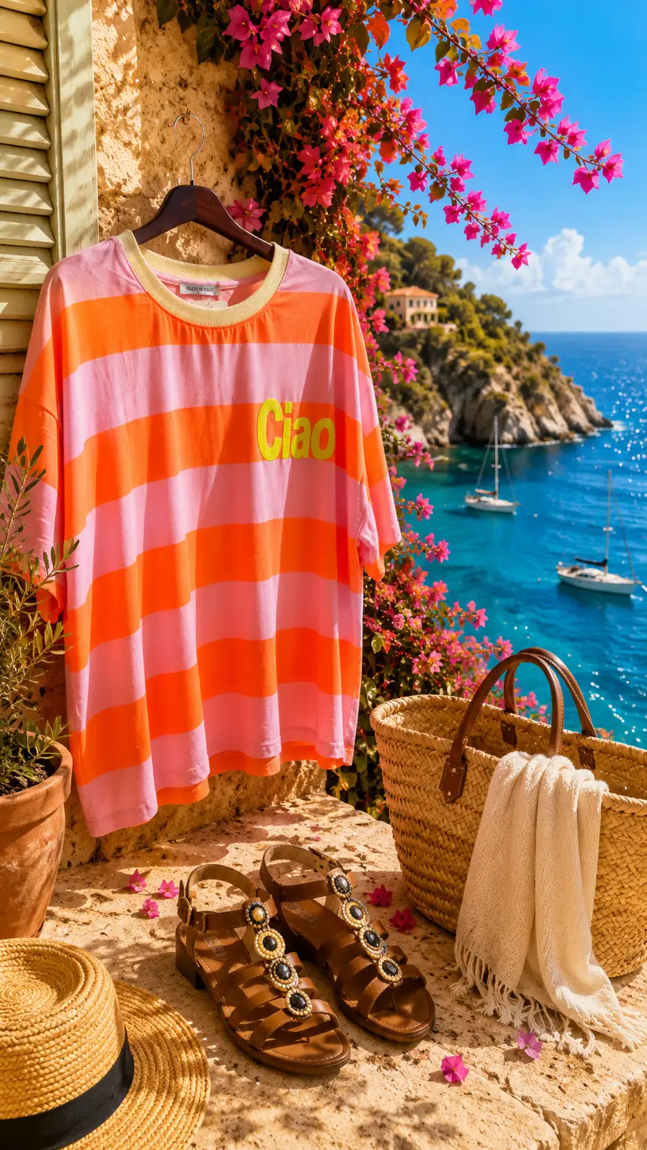 #024 Tshirt CIAO orange