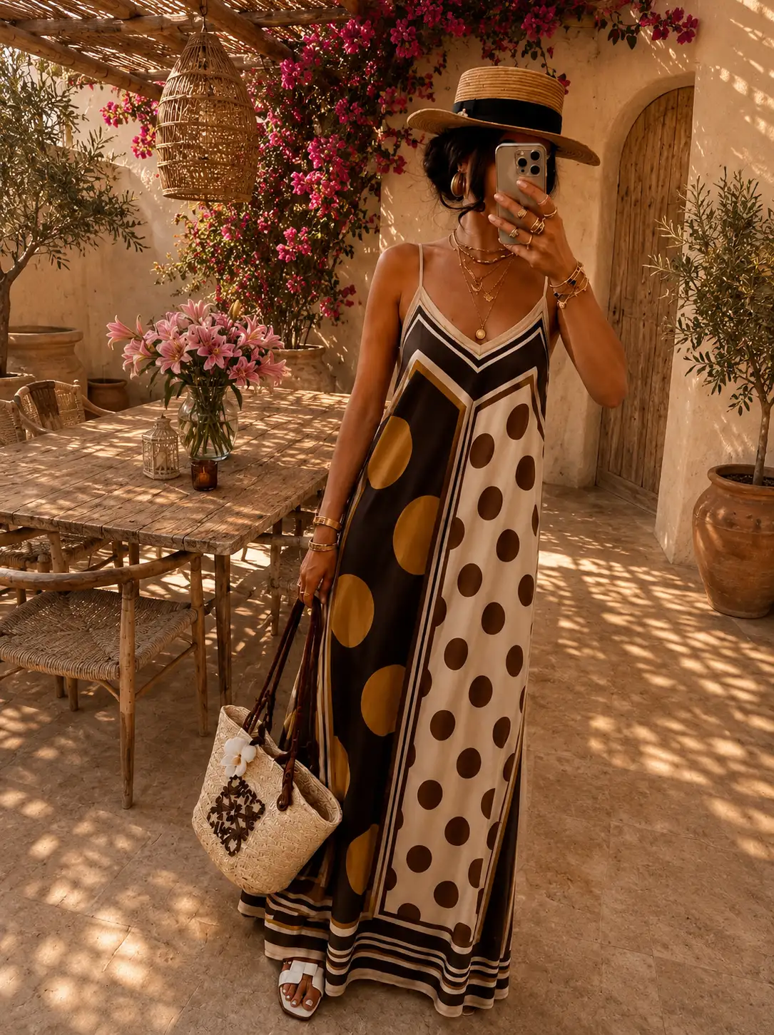 #040 robe motif pois