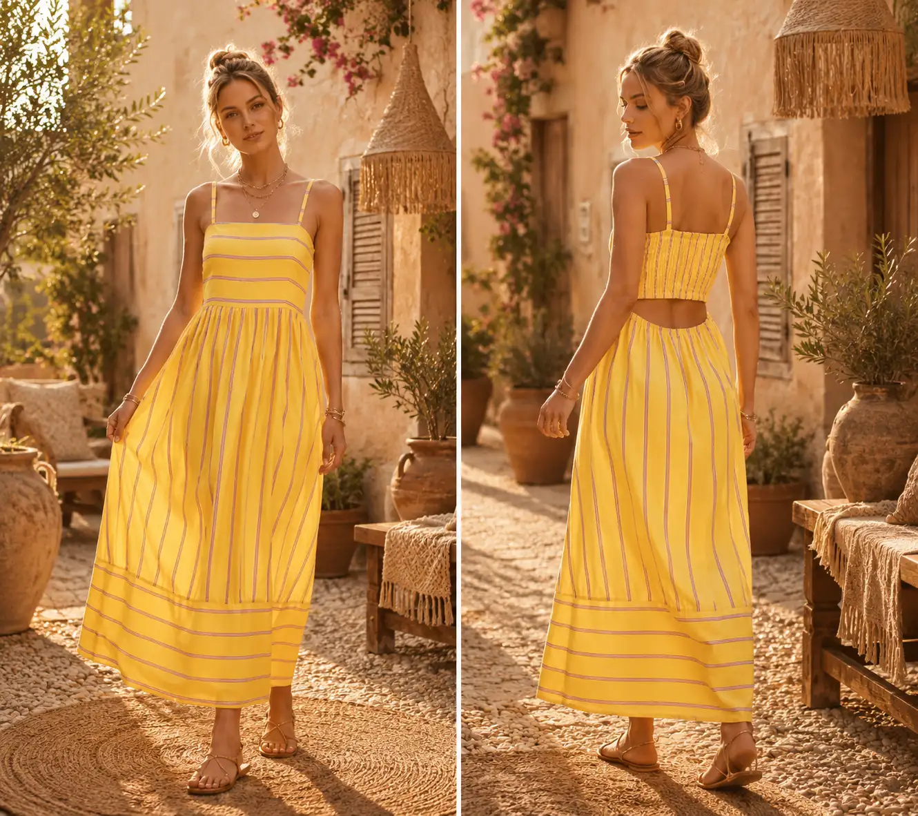 #043 robe Estelle (jaune)