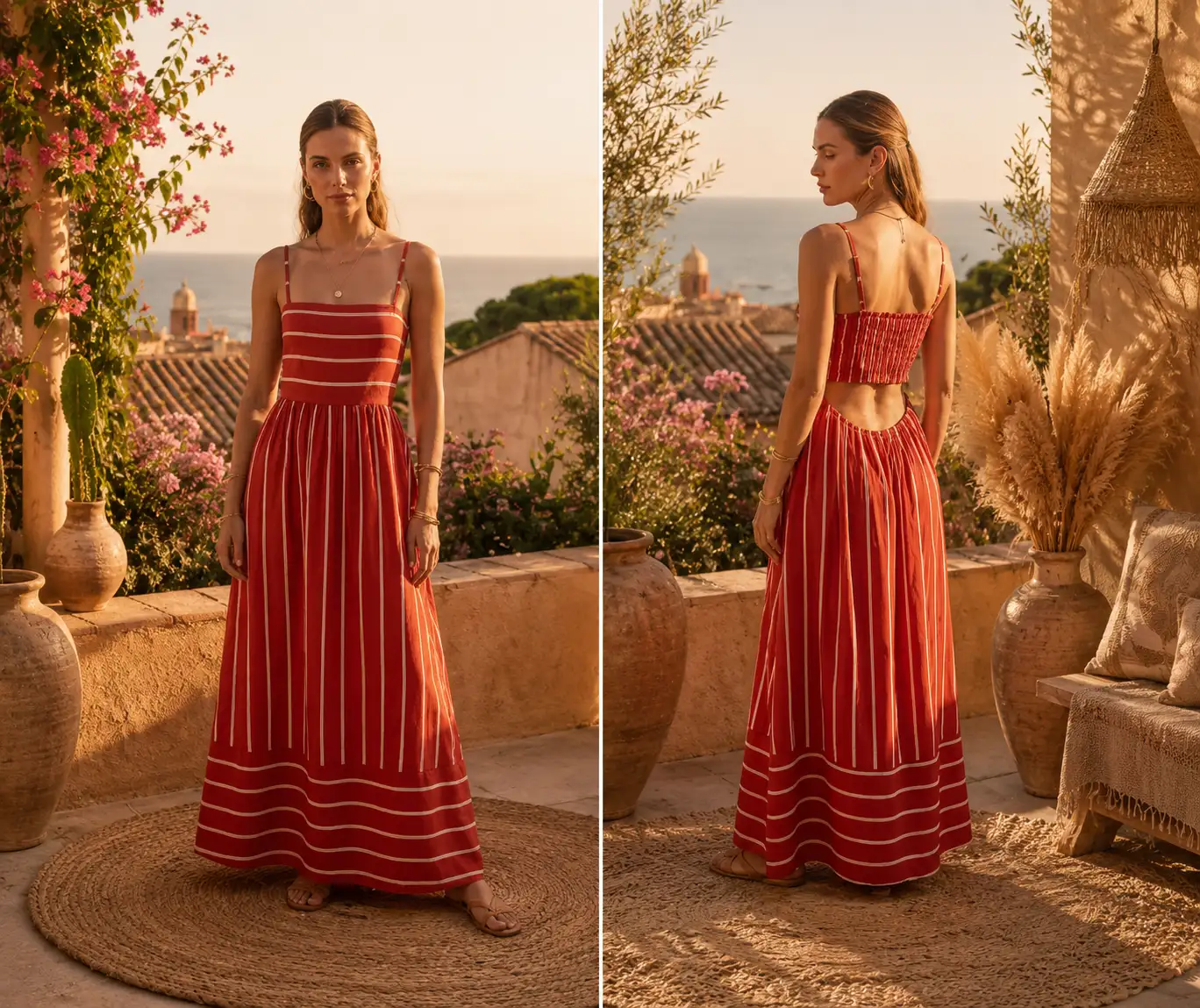 #043 robe Estelle (terracota)